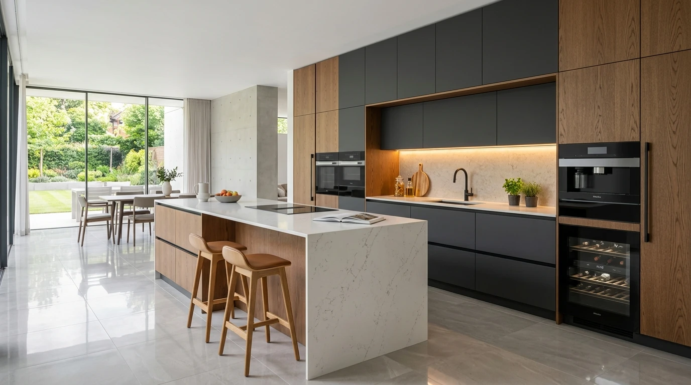 German PUR Modular Kitchen Renovation